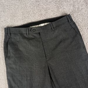 Lauren Ralph Lauren 36x32 Wool Flat Front Grey Mens Dress Pants